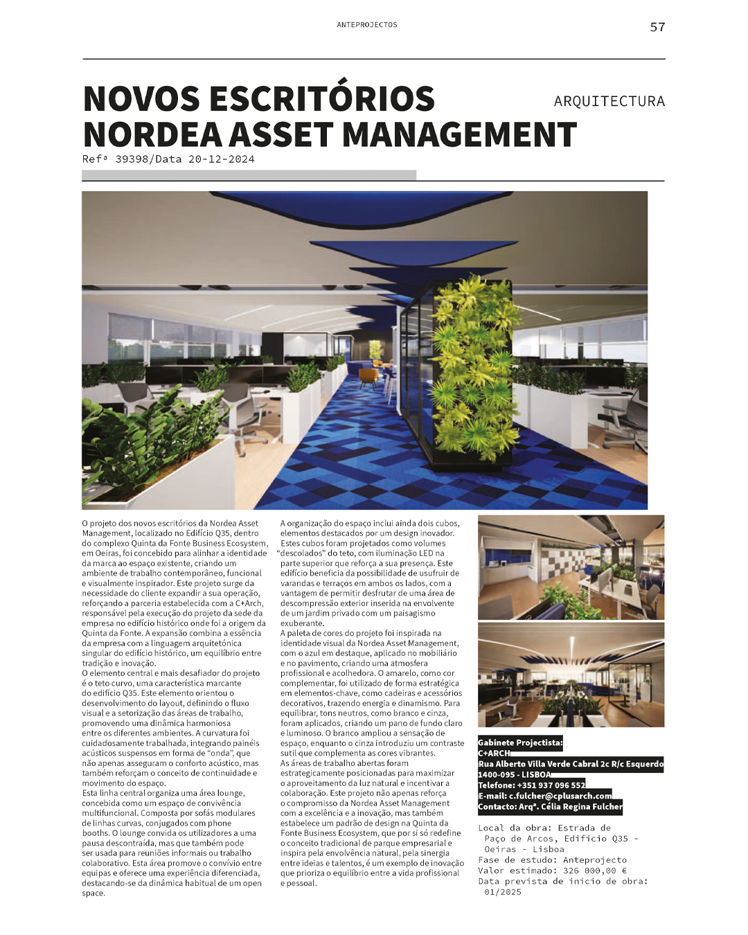 Revista Anteprojecto (NOVOS ESCRITÓRIOS NORDEA ASSET MANAGEMENT)