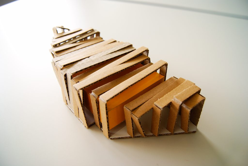 Fotografia apresentando o Vista da maquete de volumetria no projeto Anexo da Biblioteca Nacional, localizado em Rio de Janeiro, Brasil.