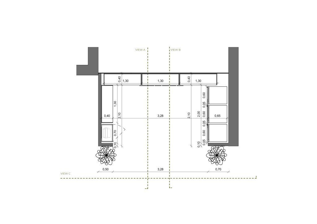 Planta apresentando a Proposta e layout do projeto Corner Bcp, localizado em Lisboa, Portugal.