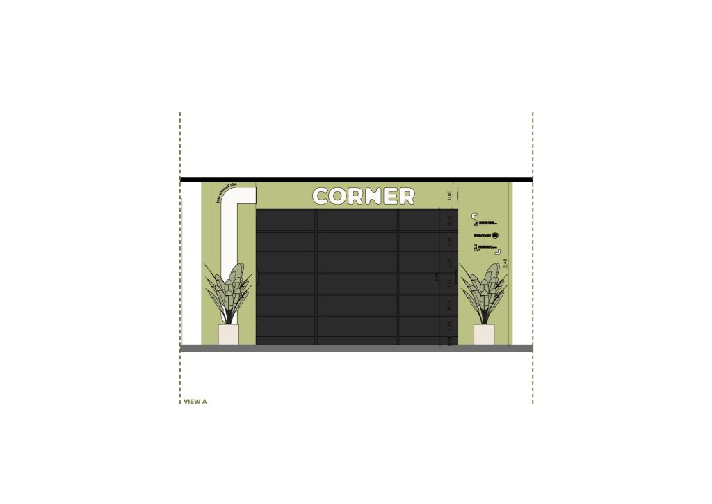 Corte apresentando a Proposta e escala no projeto Corner Braço de Prata - L7, localizado em Lisboa, Portugal.