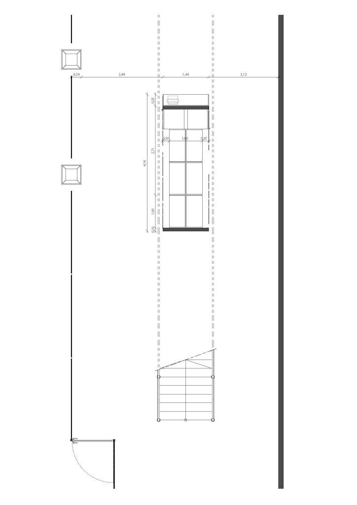 Planta apresentando a Proposta e layout no projeto Corner Netjets, localizado em Lisboa, Portugal.