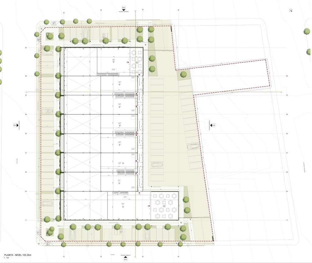 Planta apresentando o conceito do projeto Easy Boulevard Uberaba, localizado em Uberaba, Brasil.