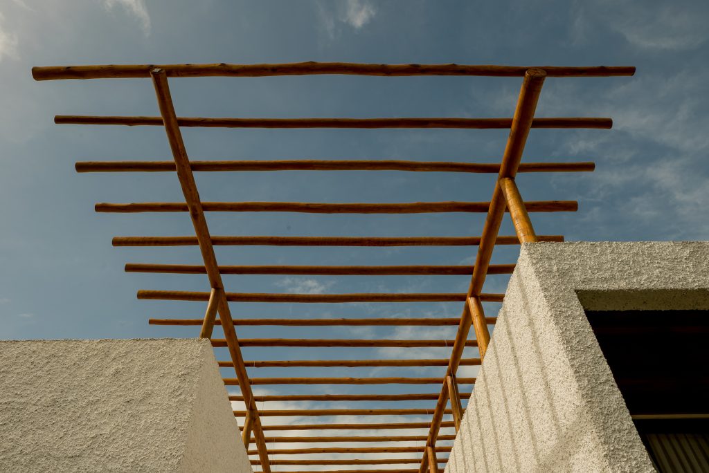Fotografia apresentando o Detalhe de cobertura no projeto Hotel Nanii, localizado em Rio Grande do Norte, Brasil.