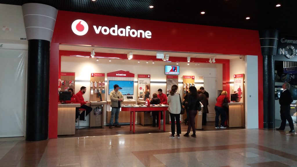 Fotografia apresentando o conceito de Loja no projeto Vodafone Retail Transformation, localizado em Portugal.